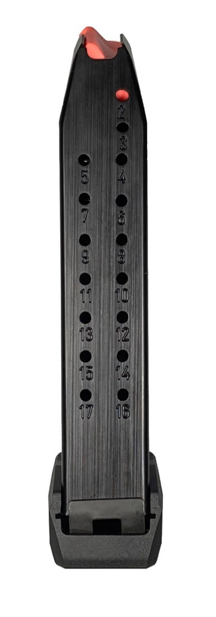 Arex Delta L/X 9mm Pistol Magazine - Black | 19rd (17rd w/ +2 Extension)