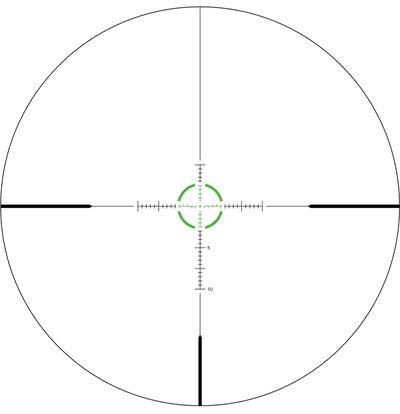 Swamp Fox Arrowhead Series SFP Riflescope - Black | 1-10X24 | Green IR MIL Reticle