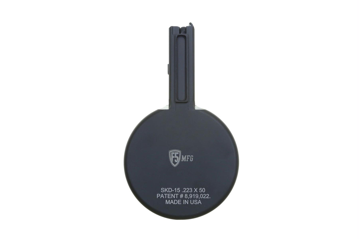 F5 MFG AR-15 .223/5.56 50 Round Drum Magazine - Black