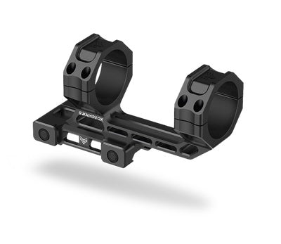 Swamp Fox Freedom Optics Mount - Black | 30mm | 1.60” Centerline Height | Lightweight - 5.5oz.