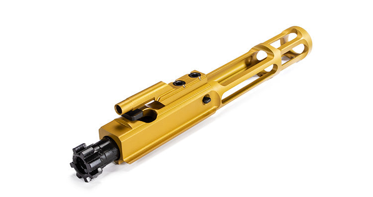 Faxon Firearms 5.56/300 BLK Gunner Light Weight Bolt Carrier Group - TiN (Gold) PVD