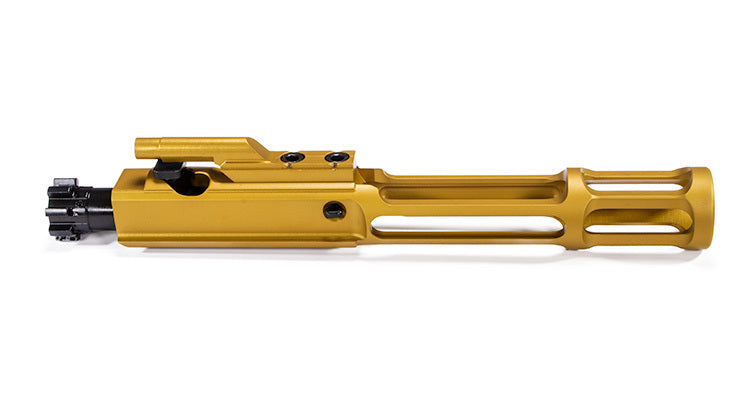 Faxon Firearms 5.56/300 BLK Gunner Light Weight Bolt Carrier Group - TiN (Gold) PVD