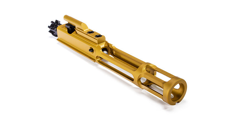 Faxon Firearms 5.56/300 BLK Gunner Light Weight Bolt Carrier Group - TiN (Gold) PVD