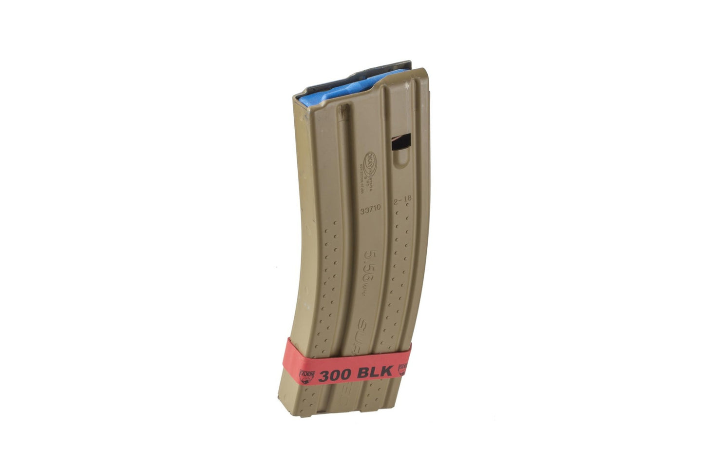 Faxon Firearms Magazine Marker Bands - 300 BLK | Red | 10 pack