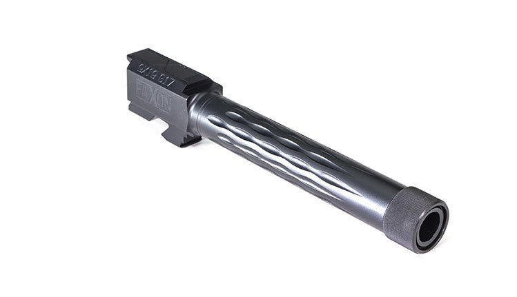 Faxon Firearms Match Series Glock G17 Flame Fluted Barrel 416R - Threaded | Black Nitride