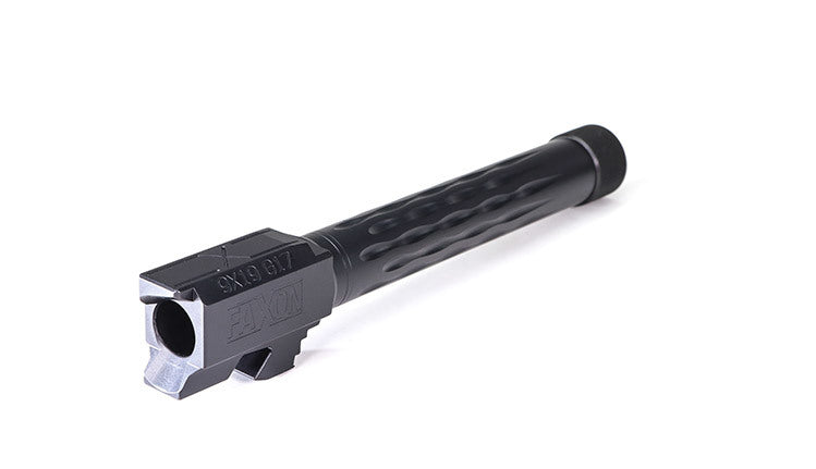 Faxon Firearms Match Series Glock G17 Flame Fluted Barrel 416R - Threaded | Black Nitride