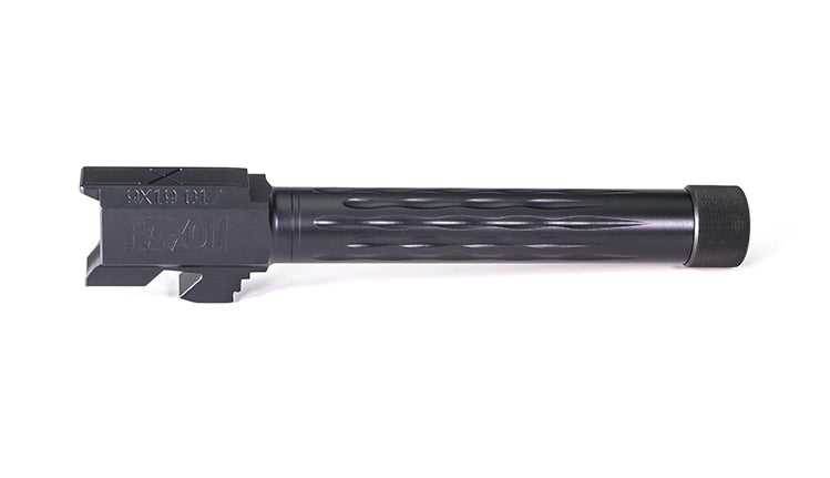 Faxon Firearms Match Series Glock G17 Flame Fluted Barrel 416R - Threaded | Black Nitride