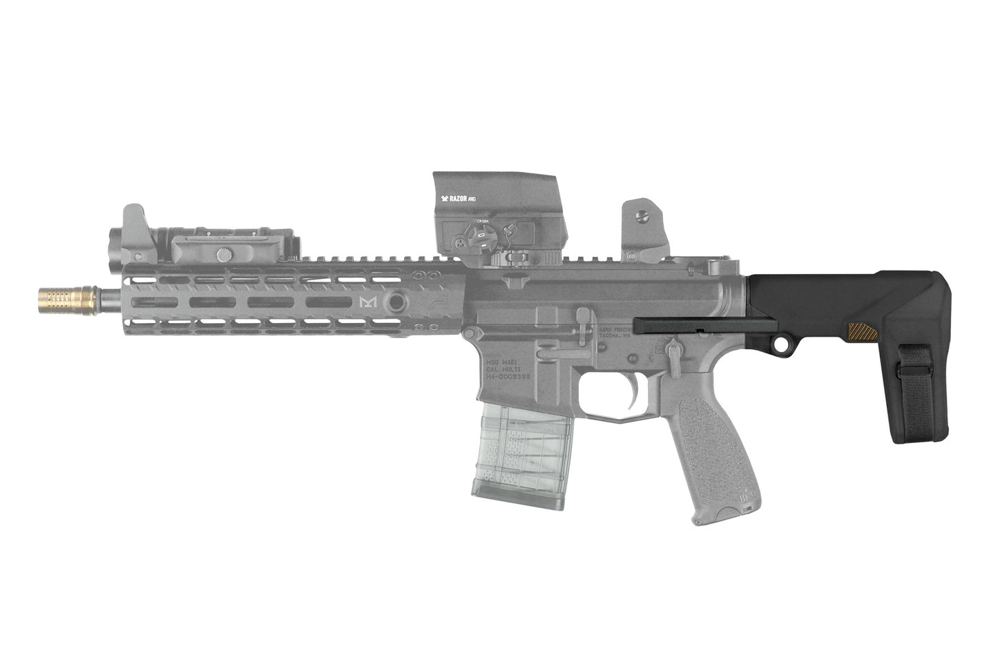 SB Tactical HBPDW Pistol Stabilizing Brace - Black | Mil-spec BCG and AR Lower Compatible