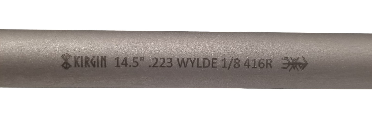 Kirgin Combat Precision RECON AR15 Barrel .223 Wylde - 14.5" | 1:8 Twist | 416R | Mid-Length