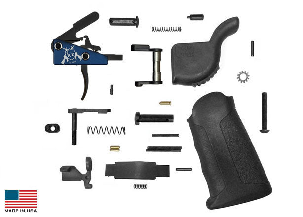 KE Arms AR15 DMR Drop-in Lower Parts Kit - Xtech Pistol Grip | KE Arms DMR Trigger