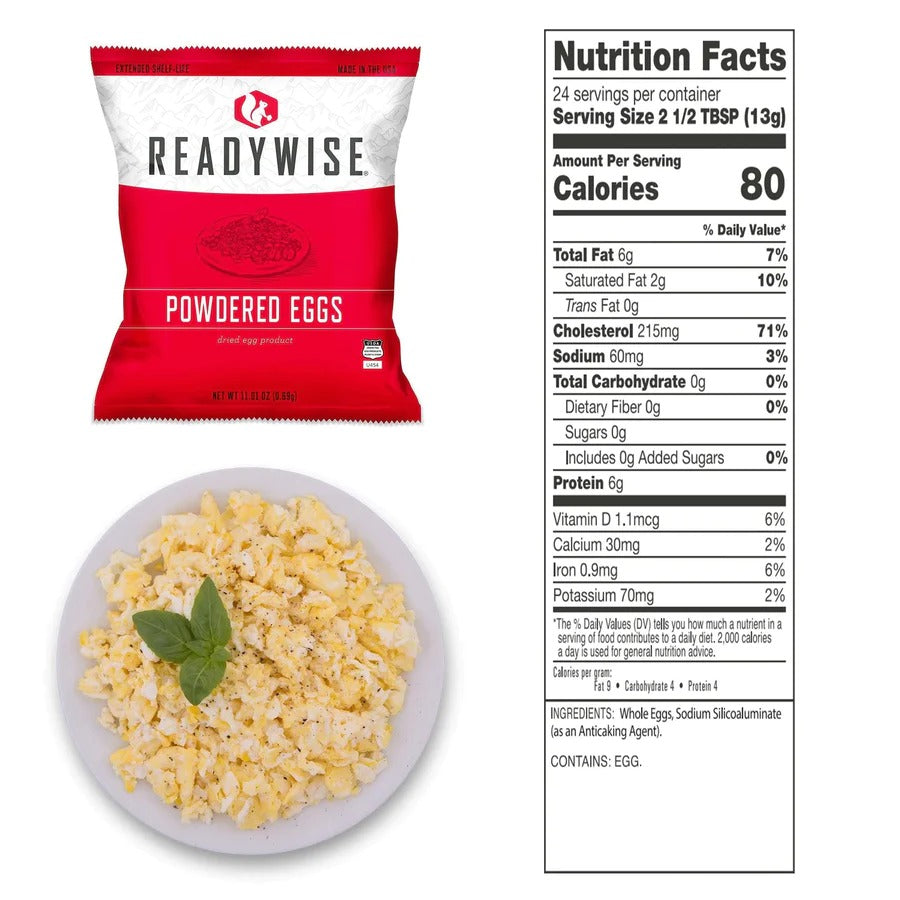 ReadyWise 144 Serving Freeze Dried Eggs Bucket