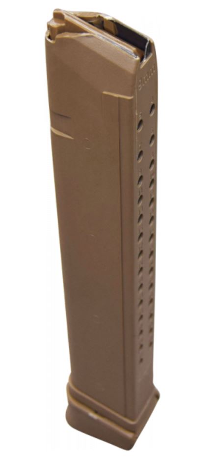 RWB 9mm Magazine - Tan | 33rd | Gen 2 | Fits Glock 17, 19, 26, 34