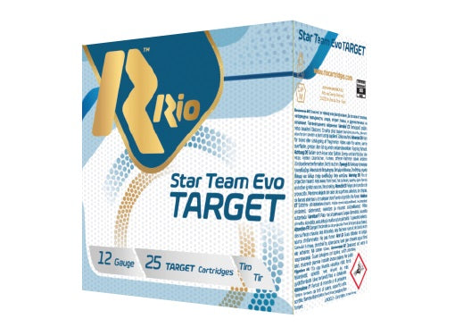 Rio Star Team Target 24 Light 12ga 2.75 inch Shotgun Shells Low Recoil - #7.5 | 7/8 oz. | 1200 fps |  (250 Round Case)