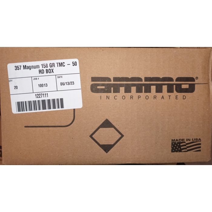 Ammo Incorporated Signature, .357 Magnum Handgun Ammunition, 158 Grain | Total Metal Coating, TMC |