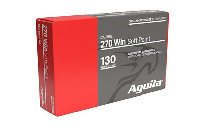 Aguila Ammunition, Rifle, 270 Winchester, 130 Grain | SP | (200 Round Case)