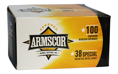 Armscor, Ammo, 38 Special, 158 Grain | FMJ |  (1200 Round Case)