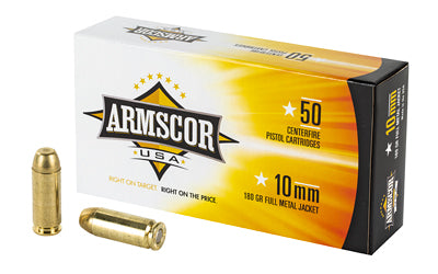 Armscor 10mm 180 Grain |Full Metal Jacket| (1000 Round Case)