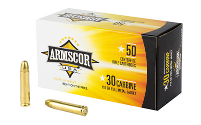 Armscor, 30 Carbine, 110 Grain, Full Metal Jacket  (1000 Round Case)