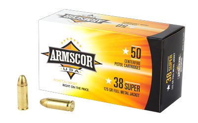 Armscor, .38 Super, 125 Grain | FMJ |  (1000 Round Case)