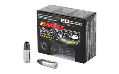 Barnes, TAC-XPD, 9MM+P, 115 Grain, TAC-XP | Hollow Point | Lead Free  (200 Round Case)