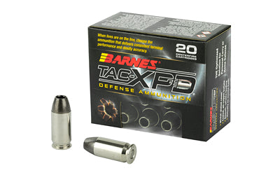 Barnes, TAC-XPD, 45ACP+P, 185 Grain, TAC-XP | HP | Lead Free  (200 Round Case)