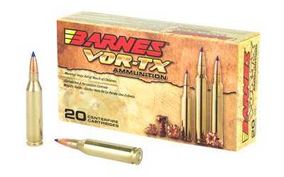 Barnes, VOR-TX, 243WIN, 80 Grain, Tipped Triple Shock X, Boat Tail, Lead Free  (200 Round Case)