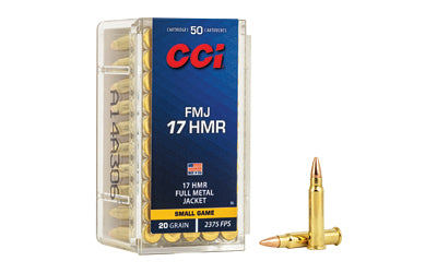 CCI Ammunition, Hunting, 17HMR, 20 Grain, Full Metal Jacket  (2000 Round Case)