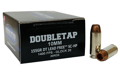 DoubleTap Ammunition, Lead Free, 10MM, 155 Grain, Copper  (1000 Round Case)