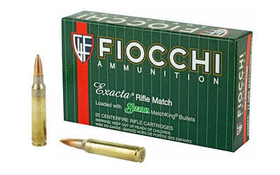 Fiocchi Ammunition, Rifle, 223 Remington, 77 Grain, Hollow Point Boat Tail Match King  (200 Round Case)