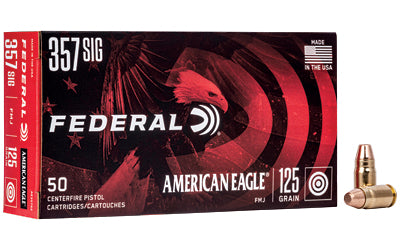 Federal, American Eagle, 357 Sig, 125 Grain | FMJ |  (1000 Round Case)