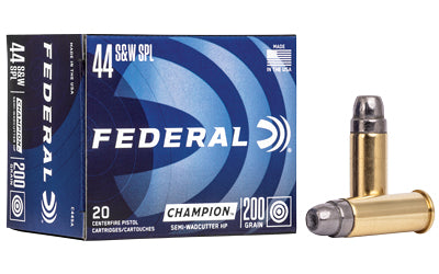 Federal Champ, 44 Spl, 200 Grain  | SWCHP |  (500 Round Case)