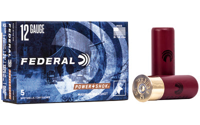 Federal, PowerShok, 12 Gauge, 2.75", 000 Buck, 8 Pellets  (250 Round Case)