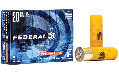 Federal, PowerShok, 20 Gauge, 2.75", .75oz., Rifled Hollow Point Slug  (250 Round Box)