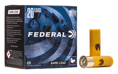 Federal, Game Load, 20 Gauge, 2.75", #8, 2.5 Dram, .875oz, Shotshell  (250 Round Case)