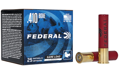 Federal, GameShok, 410 Gauge, 2.5", #6, Max Dram, .5oz, Shotshell Lead Shot  (250 Round Case)