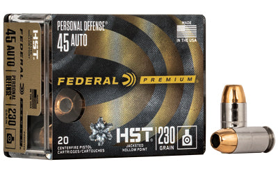 Federal, Premium HST, 45 ACP, 230 Grain | JHP |  (200 Round Case)