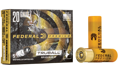 Federal, Premium, Vital Shok, 20 Gauge, 2.75", Slug, TruBall  (250 Round Case)