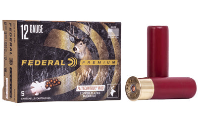 Federal, Premium, FLITECONTROL WAD, 12 Gauge 3", 00 Buck, Buckshot, 12 Pellets  (250 Round Case)