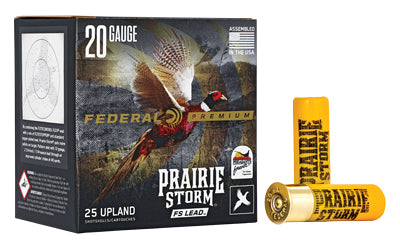 Federal, Premium, Prairie Storm, 20 Gauge 2.75", FS Lead, #5, 1 oz  (250 Round Case)