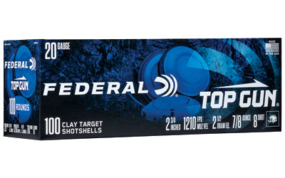 Federal, Top Gun, 20 Gauge 2.75", #8, 7/8 oz.  (200 Round Case)