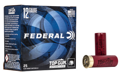 Federal, Top Gun Sporting, 12 Gauge 2.75", #7.5, 1 oz  (250 Round Case)