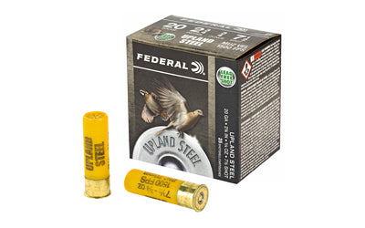 Federal, Upland Steel, 20 Gauge 2.75", #7.5, 7/8 oz., Steel Shot  (250 Round Case)