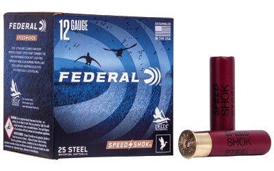 Federal, Speed-Shok, 12 Gauge 3.5", #2, 1 1/2oz, Steel Shot  (250 Round Case)