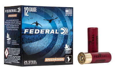 Federal, Speed-Shok, 12 Gauge 3", #3, 1 1/4 oz, Steel Shot  (250 Round Case)