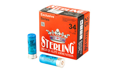 Sterling, Exclusive Series, 12 Gauge 2.75", #4, 1 3/16 oz, Shot Shell  (250 Round Case)