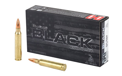 Hornady, BLACK, 223 Rem, 62 Grain | FMJ |  (200 Round Case)