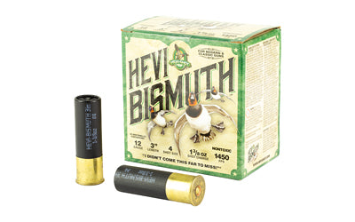 HEVI-Shot, HEVI-Shot, HEVI-Bismuth, 12 Gauge 3", Max Dram, 1 3/8 oz, #4 Shot Size  (250 Round Case)