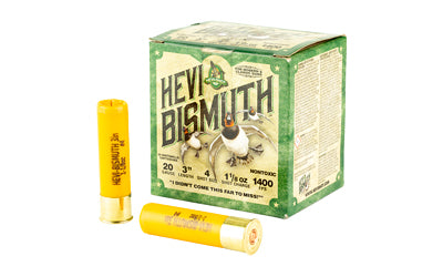 HEVI-Shot, HEVI-Shot, HEVI-Bismuth, 20 Gauge 3", Max Dram, 1 1/8 oz, #4 Shot Size  (250 Round Case)