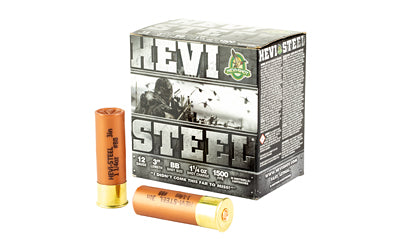 HEVI-Shot, HEVI-Steel, 12 Gauge 3", Max Dram, 1 1/4 oz, BB  (250 Round Case)