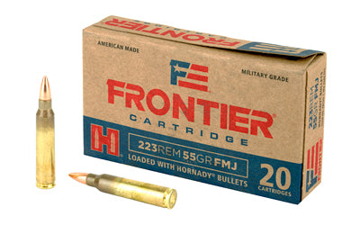 Frontier Cartridge, Lake City, 223 Rem, 55 Grain | FMJ |  (500 Round Case)